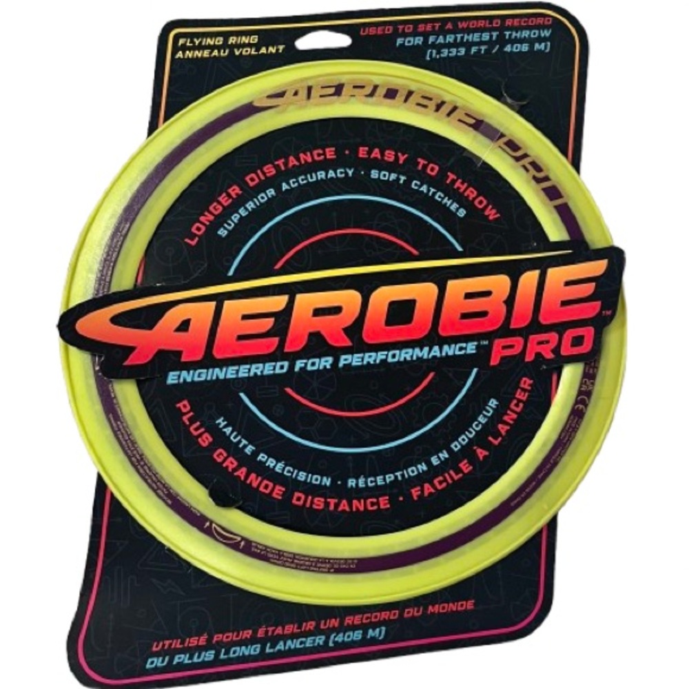 🆕-Aerobie-Pro 13" Flying Ring- Yellow